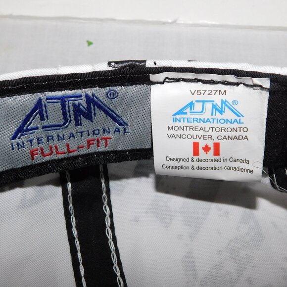 HONDA RPM X1000 Full Fit OS Adjustable Hat Cap Black White - Picture 10 of 11